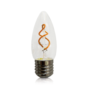 LED FILAMENT | E27 | KAARSLAMP | DIMBAAR | CLEAR | 2W